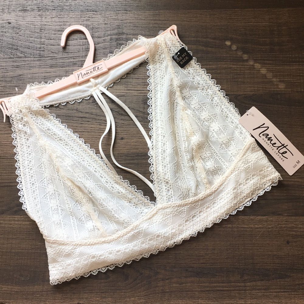 Bralette Nanette Lepore Ivory Size M MSRP $30